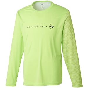 DUNLOP ダンロップテニス UNISEX 22秋冬 LONG SLEEVE T−SHIRT DAL8242 Lグリーン｜spg-sports