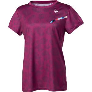 DUNLOP ダンロップテニス WOMEN’S 23春夏 GAME SHIRT DAP1324W バイオレツト｜spg-sports