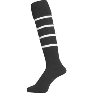 マイン mine ラグビー ソックス RUGBY SOCKS メンズ ブラック×ホワイト 25-27cm ストッキング 靴下 耐摩耗性 サッカー 部活 クラブ チーム トレーニン