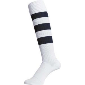 マイン mine ラグビー ソックス RUGBY SOCKS メンズ ホワイト×ブラック 25-27cm ストッキング 靴下 耐摩耗性 サッカー 部活 クラブ チーム トレーニン