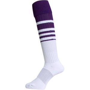 マイン mine ラグビー ソックス RUGBY SOCKS メンズ パープルネイビー×ホワイト 25-27cm ストッキング 靴下 摩耗に強い サッカー 部活 クラブ チーム