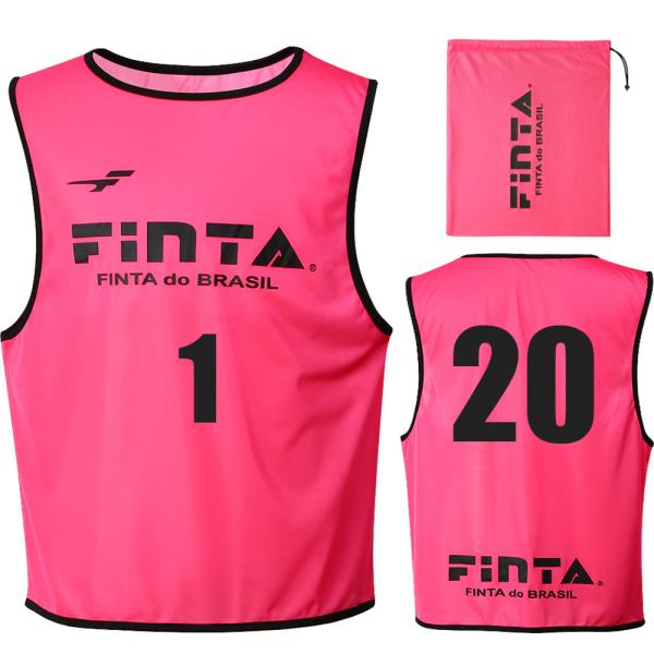 FINTA フィンタ サッカー ビブス 20枚セット FT6556 ピンク