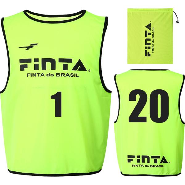 FINTA フィンタ サッカー ジュニアビブス 20枚セット FT6557 イエロー