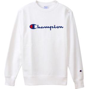 Champion チャンピオン クルーネック スウェットシャツ メンズ C3Q002 ホワイト｜spg-sports