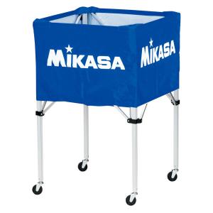 ミカサ MIKASA ワンタッチ式ボールカゴ フレーム 幕体 キャリーケース3点セット BCSPH ブルー｜spg-sports