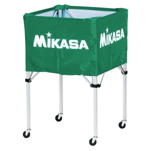 ミカサ MIKASA ワンタッチ式ボールカゴ フレーム 幕体 キャリーケース3点セット BCSPH グリーン｜spg-sports