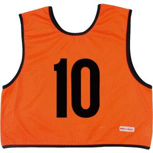 ミカサ MIKASA ゲームジャケット ハーフタイプ 5枚セット 蛍光オレンジ GJH05O｜spg-sports