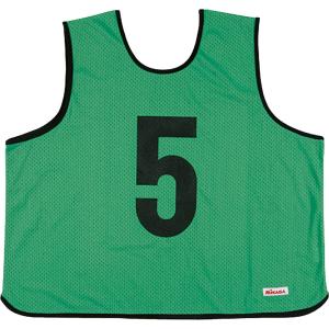 ミカサ MIKASA ゲームジャケット ラージサイズ 5枚セット グリーン GJL205G｜spg-sports