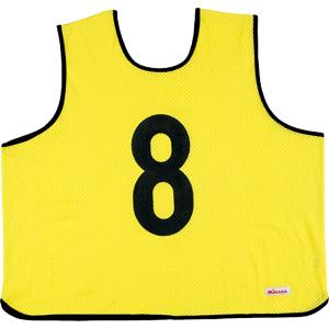 ミカサ MIKASA ゲームジャケット ラージサイズ 5枚セット 蛍光イエロー スポーツ GJL205KY｜spg-sports