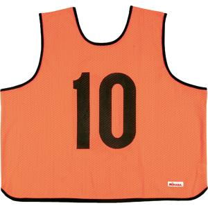 ミカサ MIKASA ゲームジャケット ラージサイズ 5枚セット 蛍光オレンジ GJL205O｜spg-sports