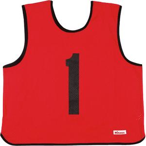 ミカサ MIKASA ゲームジャケット レギュラーサイズ 5枚セット レッド GJR205R｜spg-sports