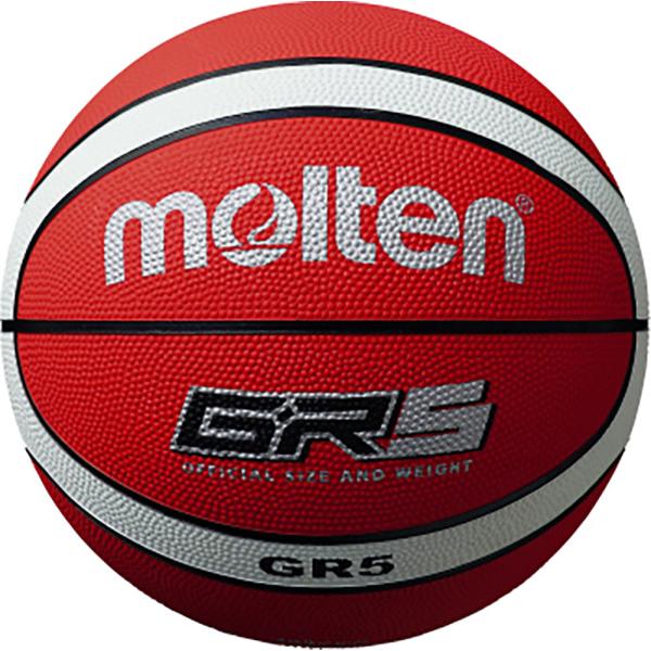 モルテン Molten GR5 ゴムバスケットボール5号球 レッド×ホワイト BGR5RW