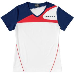 LUCENT ルーセント テニス レディース ゲームシャツ 襟なし ホワイト XLH2250 ホワイト｜spg-sports