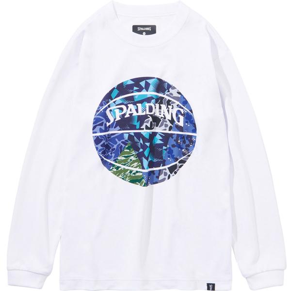 SPALDING スポルディング JUNIOR L／S T−SHIRT MIX CAMO BALL ...