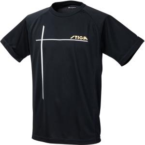 STIGA スティガ ファイテンコラボシャツ ブラック L 1854−4711−06 1854471106｜spg-sports