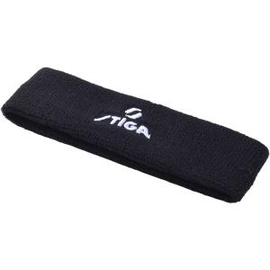 スティガ STIGA ヘッドバンド ブラック ヘアバンド アクセサリー 汗止め ロゴ入り 1921051401