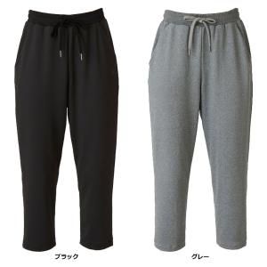 リアルストーン)REAL STONE ワイドカプリパンツ ブラック*ターコイズ