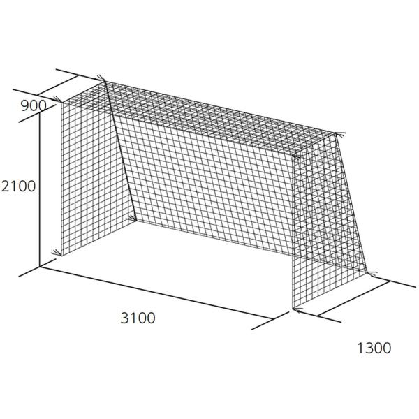トーエイライト フットサル ハンドゴールネット B−3018 B3018