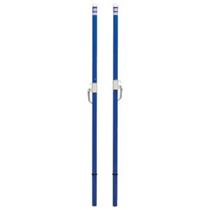 トーエイライト TOEI LIGHT 【メーカー直送品】 バドミントン支柱 TJ40 検 バド ブルー 青 インディアカ インディアカ支柱 2本1組 日本バドミントン協会検定品