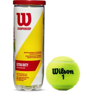 Wilson ウイルソン チャンピオンシップ エクストラ デュティー CHAMPIONSHIP EXTRA DUTY テニスボール 硬式 1缶3球入り ITF公認 部活 練習 試合 WRT100101W｜spg-sports