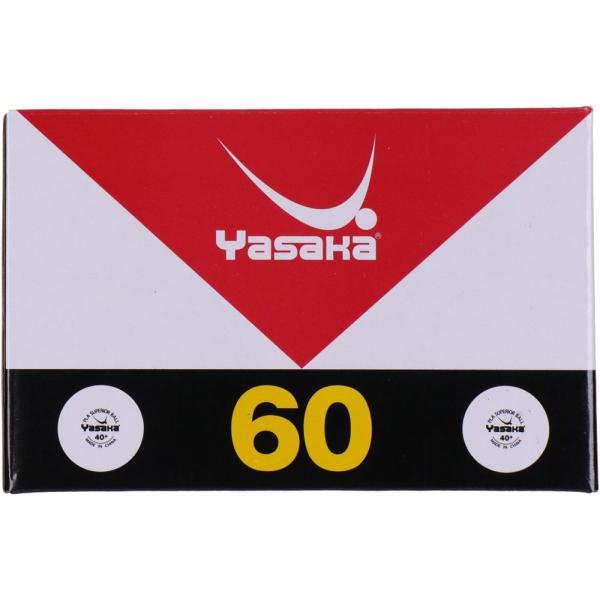 ヤサカ 卓球練習球 ヤサカプラスペリオールボール ホワイト 60個入り A53 Yasaka