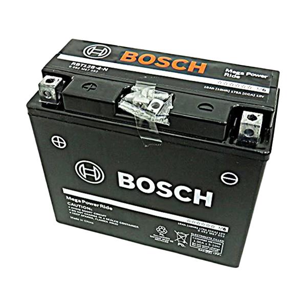 BOSCH ボッシュ RBT12B-4 シールド型 バイク用バッテリー 液入充電済