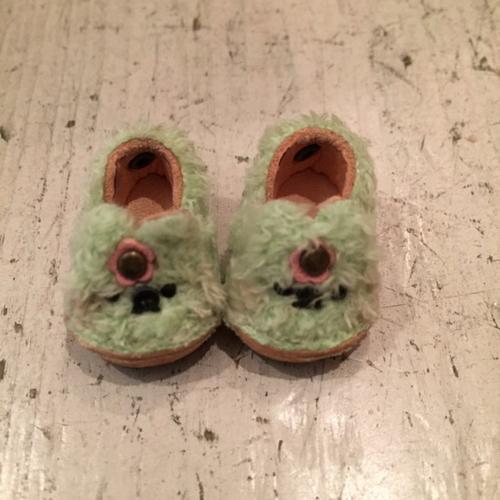 [20cmDoll・ミディブライス用]  kellyknot「アニマルフェイスモフモフシューズ(ライ...