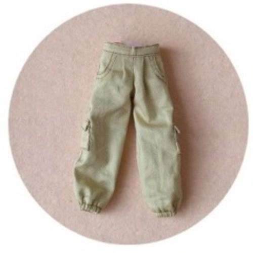 ドール・ブライス・Blythe・服[ 20cmDoll・ミディブライス用] ダブルポケットワークパン...