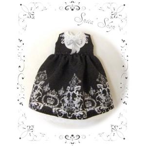 [20cmDoll] ミディブライス用 spicaオリジナルプリントワンピース(クラウンエンブレム/...