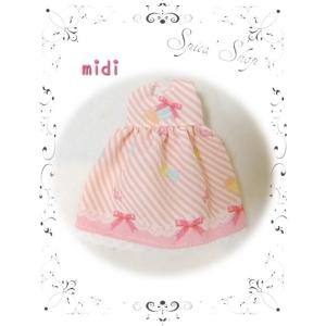 [20ｃｍDoll]　ミディブライス用　spicaオリジナルプリントワンピース(キャンディーマカロン...