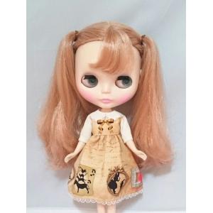 1/6Doll・ネオブライス用] spica*petit「レースネコ耳ボンネット（クロ