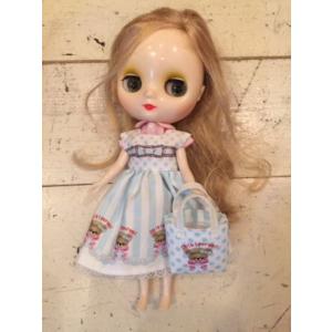 [20cmDoll・ミディブライス用] spicaオリジナルプリントジャンパースカート「お着ぐるみ（...