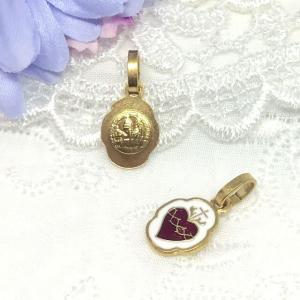 金色イエスキリストの聖心ミニメダイユ パリ サ...の詳細画像3
