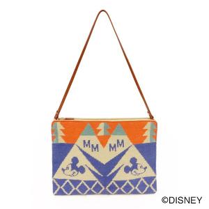 あなたにおすすめの商品のクラッチバッグ レディース Accommode アコモデ Disney ディズニー ミッキー ネイティブクラッチ ブルー 人気定番 の