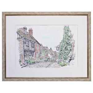 九谷焼 皿 河上竜三（龍三）作 色絵鶇鳥図飾皿 item no.2f519