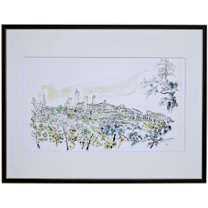 角井満夫 「清流」 F6号 日本画 : 大和田画廊 - 通販 - Yahoo