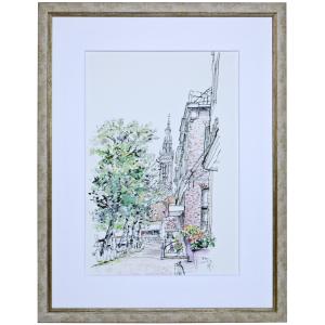 絵画　油絵　京都美山　（猿渡一根）　　【海・山】【油絵】【日本の風景】 楽天市場】絵画 油絵 京都美山 （猿渡一根） 送料無料 【海・山