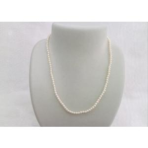 ツジモト真珠の けしのネックレス 1.5mm あこや本真珠 天然ケシ 5連