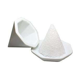 神棚の里 【盛塩セット】八角盛り塩セット 小/素焼き八角皿5枚付き - ホワイト