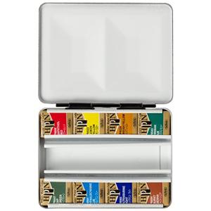 ホルベイン 固形水彩絵具 アーチストパンカラー メタルボックス 8色セット PN688 ハーフパン 002688