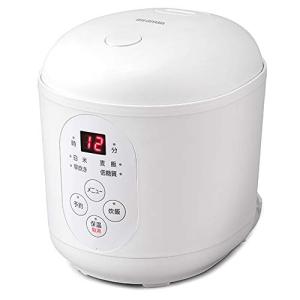 アイリスオーヤマ 炊飯器 小型 0.5合~1.5合 一人暮らし ひとり暮らし用 1人 無洗米 白米 早炊き 麦飯 低糖質 RC-MF15-W ホ