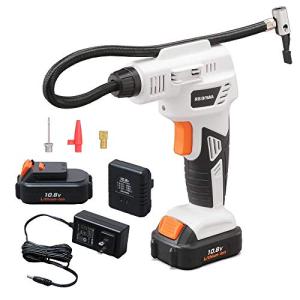 アイリスオーヤマ 電動空気入れ 充電式 10.8V バッテリー付属