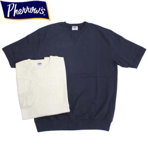 Pherrow's（フェローズ） ルーズフィットVガゼットTシャツ 25S-PVGT