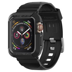 Apple Watch 41mm / 40mm  対応 バンド 一体型 ケース Spigen ラギッド・アーマー プロ Apple Watch Series 7 / 6 / 5 / 4 / SE 対応  落下 衝撃 吸収 ACS00546
