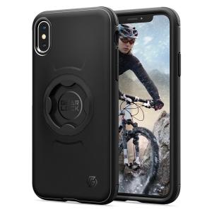 iPhone XS / X ケース Spigen バイクマウントケース ホルダー バイク 自転車 対応 転落防止 固定 カメラ保護 傷防止 ギアロック シュピゲン 057CS25058