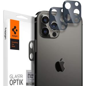 iPhone 12 Pro カメラフィルム Glas tR Optik (2Pack) フルカバー カメラ保護 レンズカバー トリプルカメラ LiDARスキャナー対応 シュピゲン AGL02460