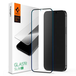 iPhone 12 mini ガラスフィルム Spigen FC Black HD(1Pack) フルカバー 液晶保護フィルム 指紋防止 シュピゲン AGL01534