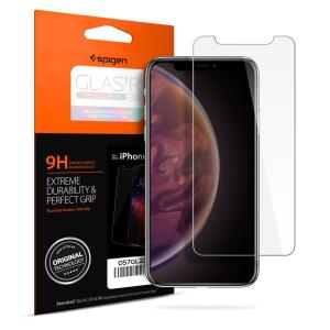 iPhone 11 Pro  / XS / X 対応 ガラスフィルム Spigen Glas.tR SLIM HD（1枚入）5.8インチ 用 薄さ0.4mm 強化ガラス 液晶保護フィルム 高透過率