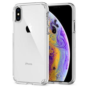 iPhone XS / X ケース Spigen ウルトラ・ハイブリッド 5.8インチ 対応 全面クリア 耐衝撃 米軍MIL規格取得 ワイヤレス充電 シュピゲン