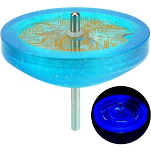 【メーカー公式直販】 回転させると光る！ 世界大会認定 高性能 光る投げごま ヒバリLED こまひも1本付き